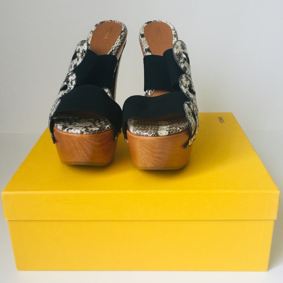 🎉HP🎉FENDI Chunky Platform Heels 🔥RARE - Picture 7 of 15